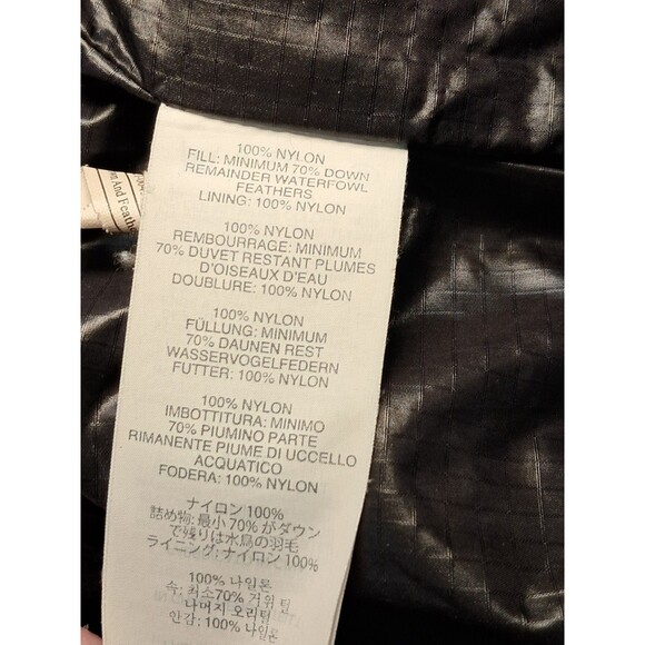 J.Crew Down Filled Puffer Mock Neck Jacket 2 Way Zipper Black Pockets Size M - Picture 11 of 12